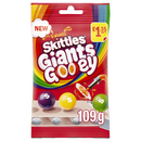 Skittles Giants Gooey Vegan Chewy Sweets Fruit Flavoured Treat Bag 14x109g