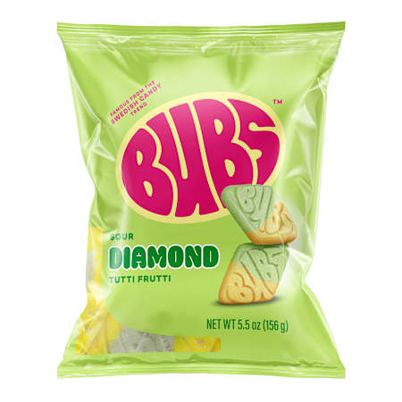 Bubs Sour Diamond Tutti Frutti 5.5oz (1 Pack)