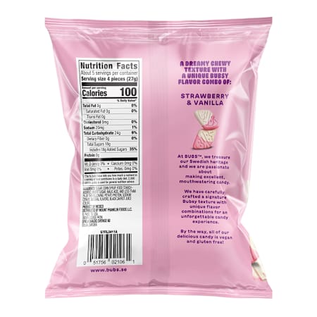 Bubs Sour Diamond Strawberry Vanilla 5.5oz (1 Pack)