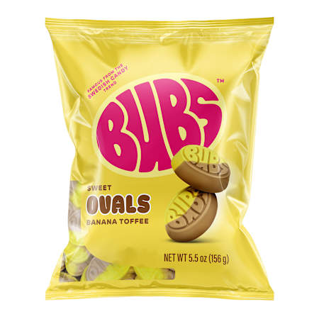 Bubs Sweet Ovals Banana Toffee 5.5oz (1 Pack)