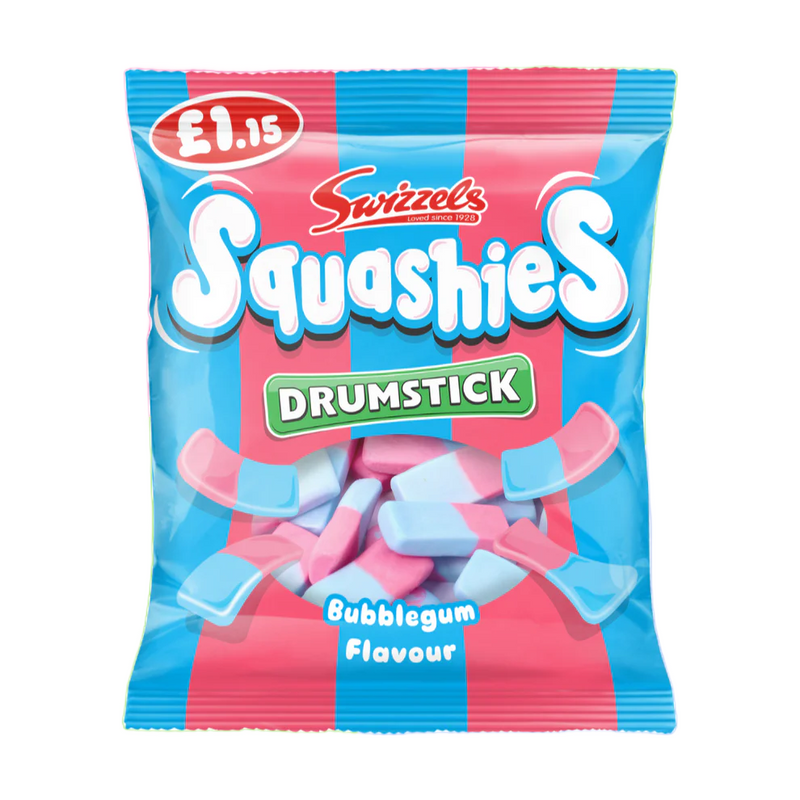 Swizzels Drumstick Squashies Bubblegum Flavour Bag 12 x 120g