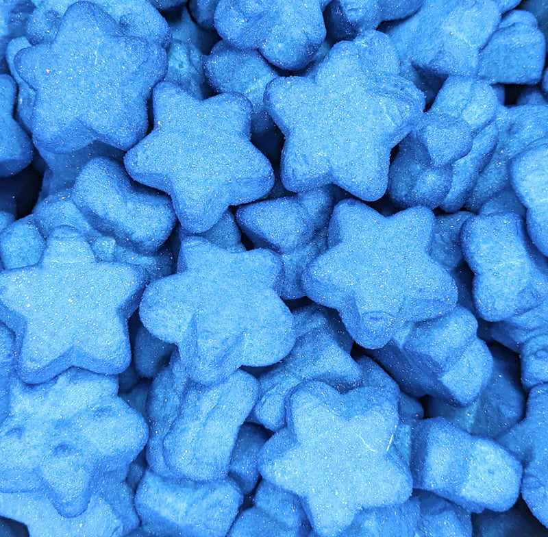 Sweets Blue Fizzy Glitter Stars Marshmallows