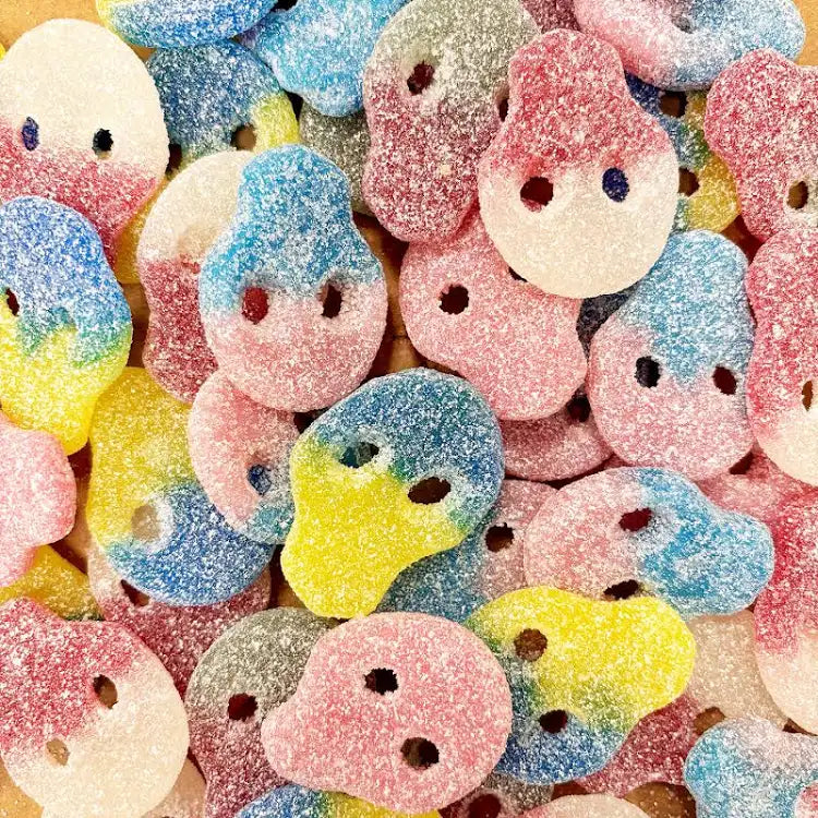 Swedish Candy - Assorted Vegan Candy Skulls 1/2 pound