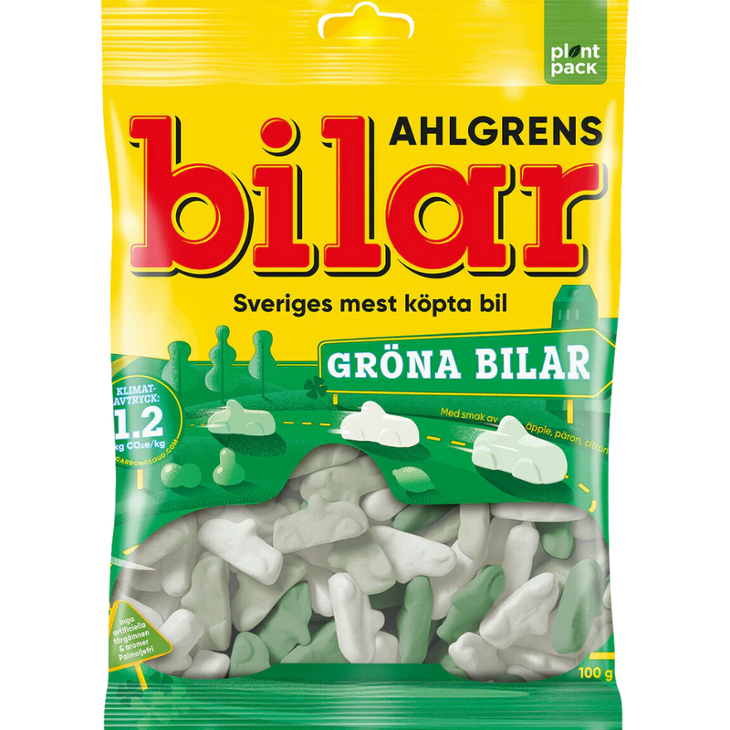 Ahlgrens Bilar Green Grona Bag 130g