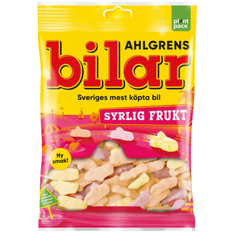 Ahlgrens Bilar Sour Fruit Bags 100g