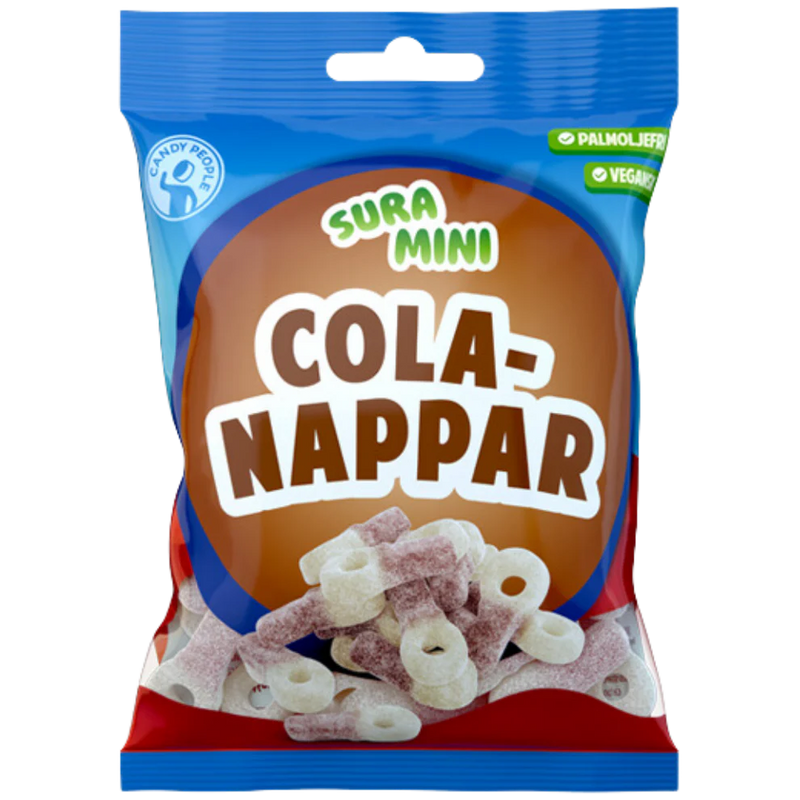 Sour Vegan Mini Cola Pacifiers Bag 70g