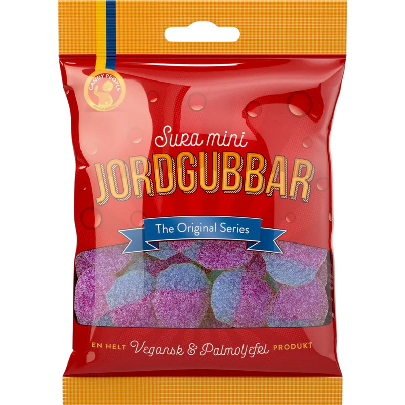 Sour Vegan Mini Strawberries Bag 80g