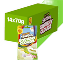 Skittles Squishy Cloudz Sour Sweets Fruit Flavoured Sweets Treat Bag 14x70g