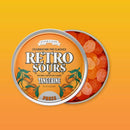 Retro Sour Tins (3 Pack)- Hard Tangy Candy - Tangerine, Citrus, Mango 3 Pack