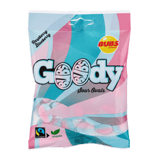 Bubs Goody Sour Ovals Raspberry/Blueberry 90g