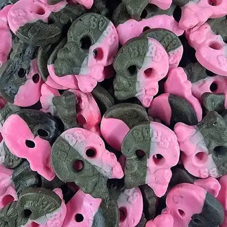 Bubs Vegan Raspberry Licorice Foam Skulls